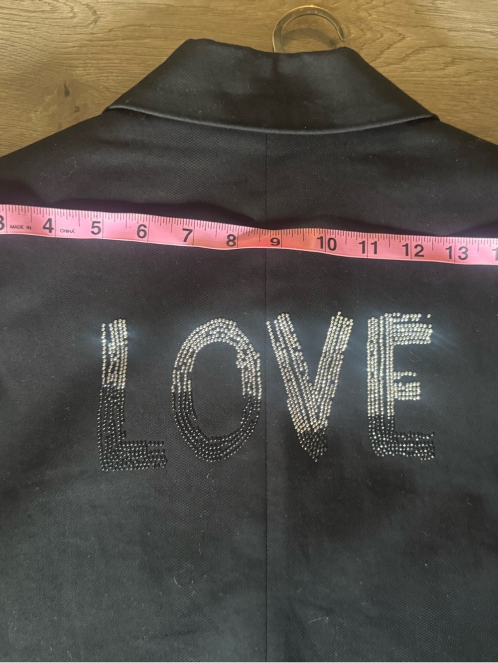 Zadig & Voltaire Black Blazer with Black LOVE Embroidery - Picture 6 of 15